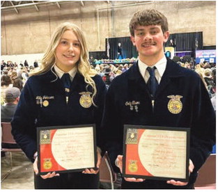 Area FFA Students Earn State Honors