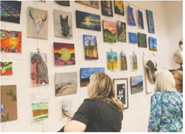 Adult Artists Showcase Work During Exhibit