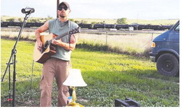 Lane Performs In Bainville During Tour