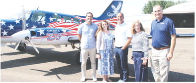 Patriotic Skies Cape Air Commemorative Plane  Makes Stop In Montana