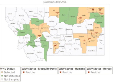 First West Nile Positive Mosquitoes  Confirmed In State During 2026