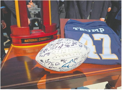 Trump Hosts FCS Champion MSU Bobcats At White House Trump Hosts FCS Champion MSU Bobcats At White House