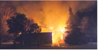 Large Fire In Poplar Destroys Church
