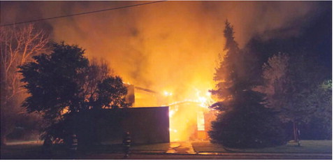 Large Fire In Poplar Destroys Church Large Fire In Poplar Destroys Church
