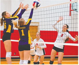 Red Hawks Sweep Cowgirls During Match Red Hawks Sweep Cowgirls During Match